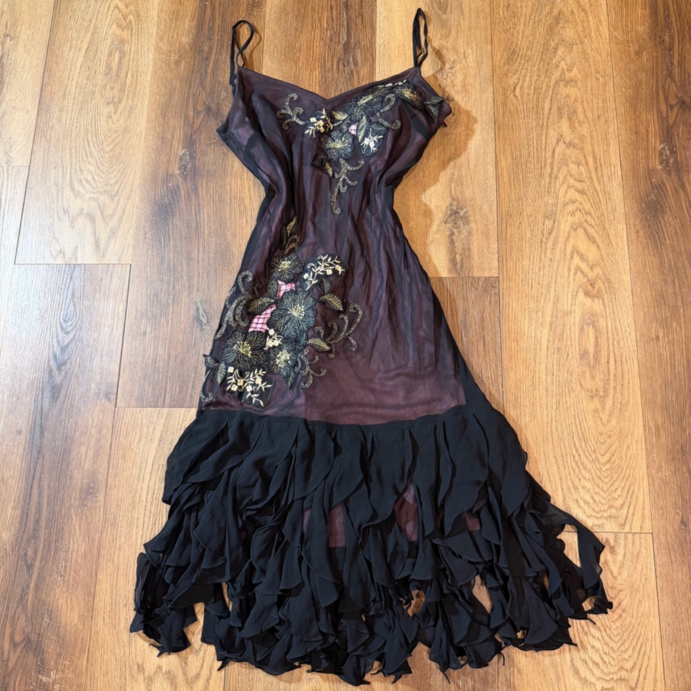 Vintage Y2K 100% Silk Dress Vintage Silk Dress Sue Wong Dress Fairy 20s